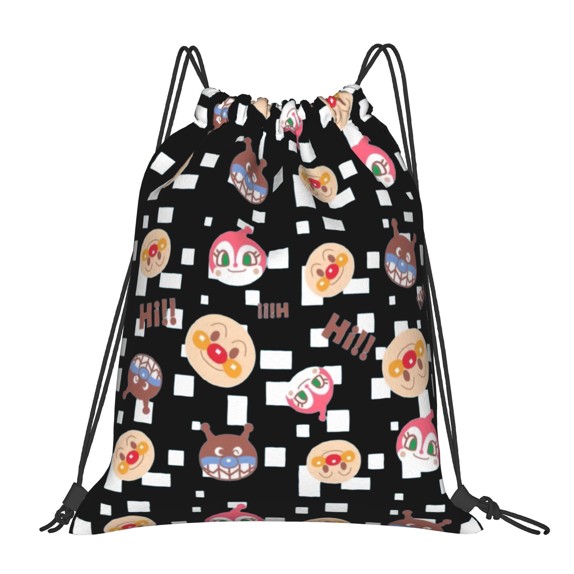 Women'S Yoga Bags - Custom Anpanmans Drawstring Backpack Bags Men