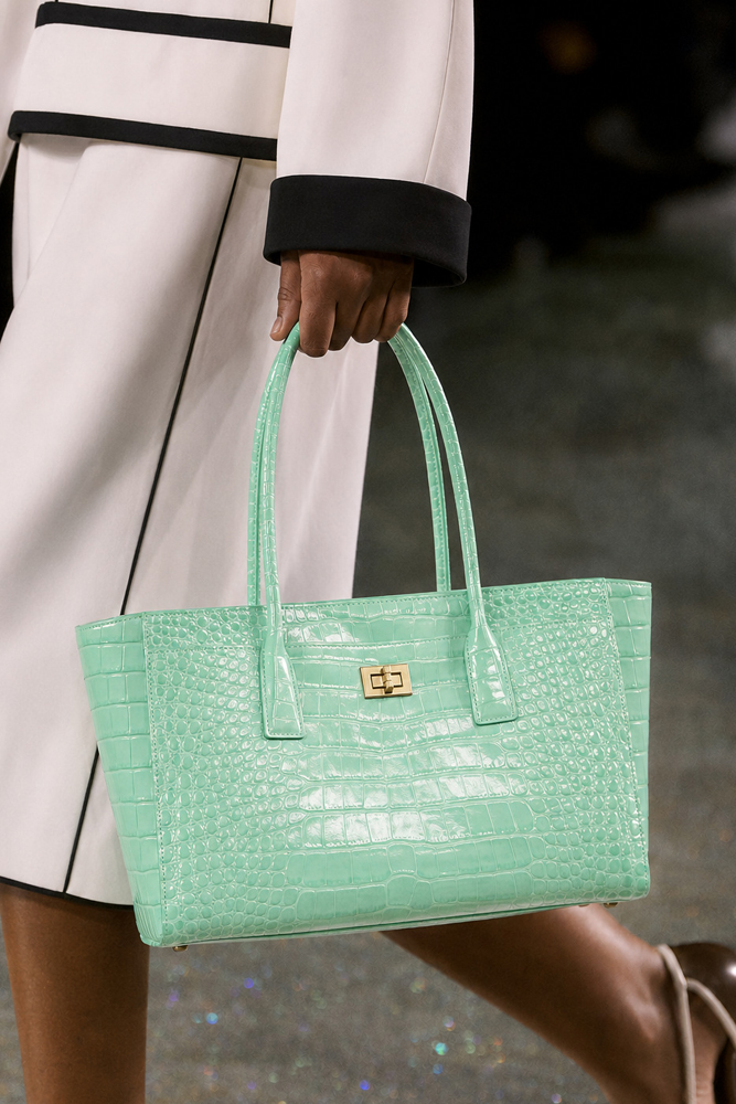 Women Bags For Office - SHELKSBAG Glossy Crocodile Embossed Tote Bag