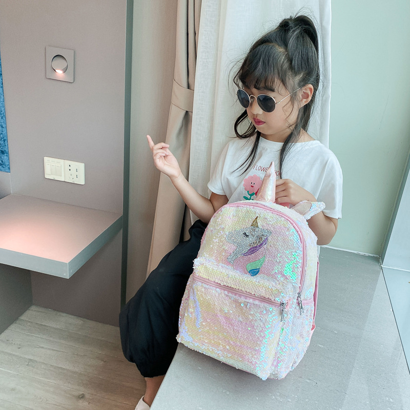 Sequin Unicorn Backpack Pink S - Women'S Bags Going Out review and price