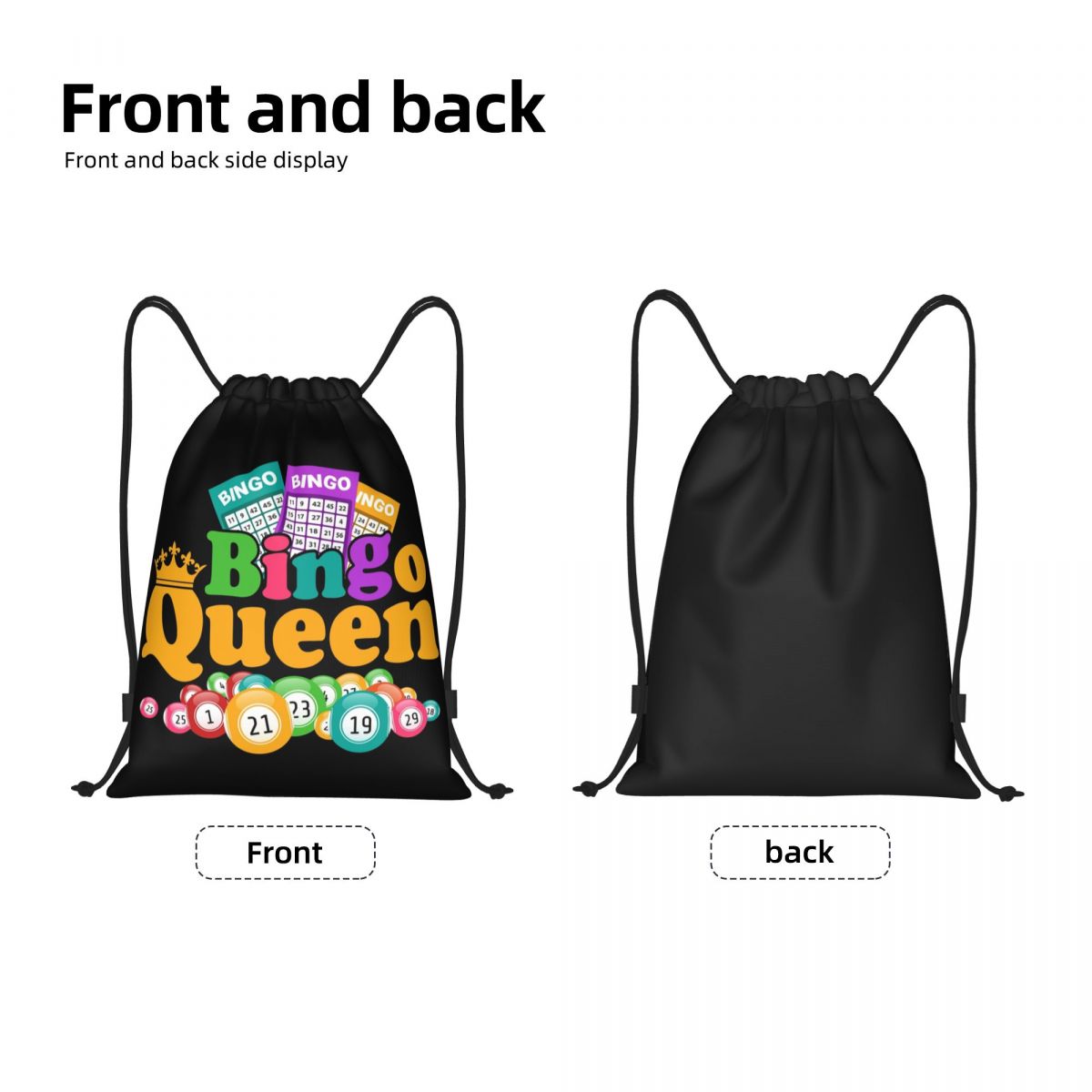 Custom Bingo Queen Game Lover  - Women'S Yoga Bags review and price