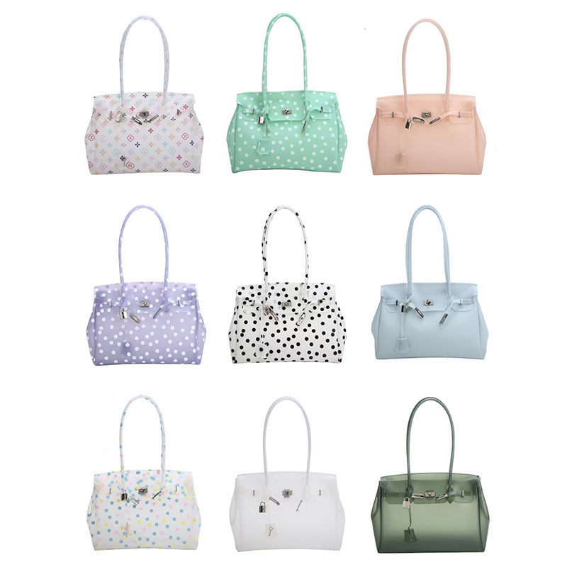 Polka‑dot Clear PVC Tote Bag W - Jelly Bag Clear Pvc review and price