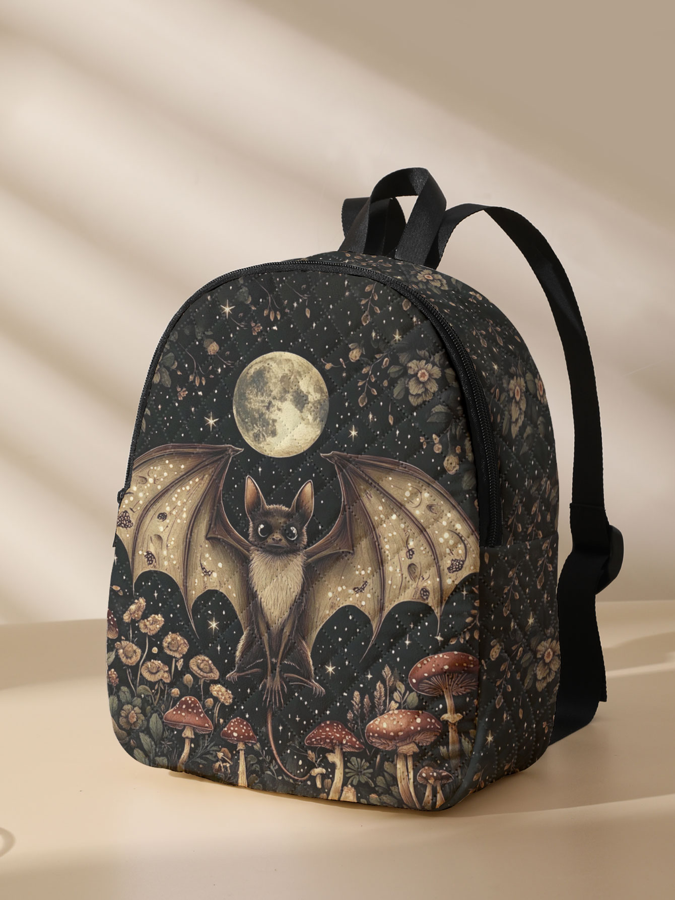 Bat Moon Mushroom Floral Print - Women'S Bags Going Out review and price