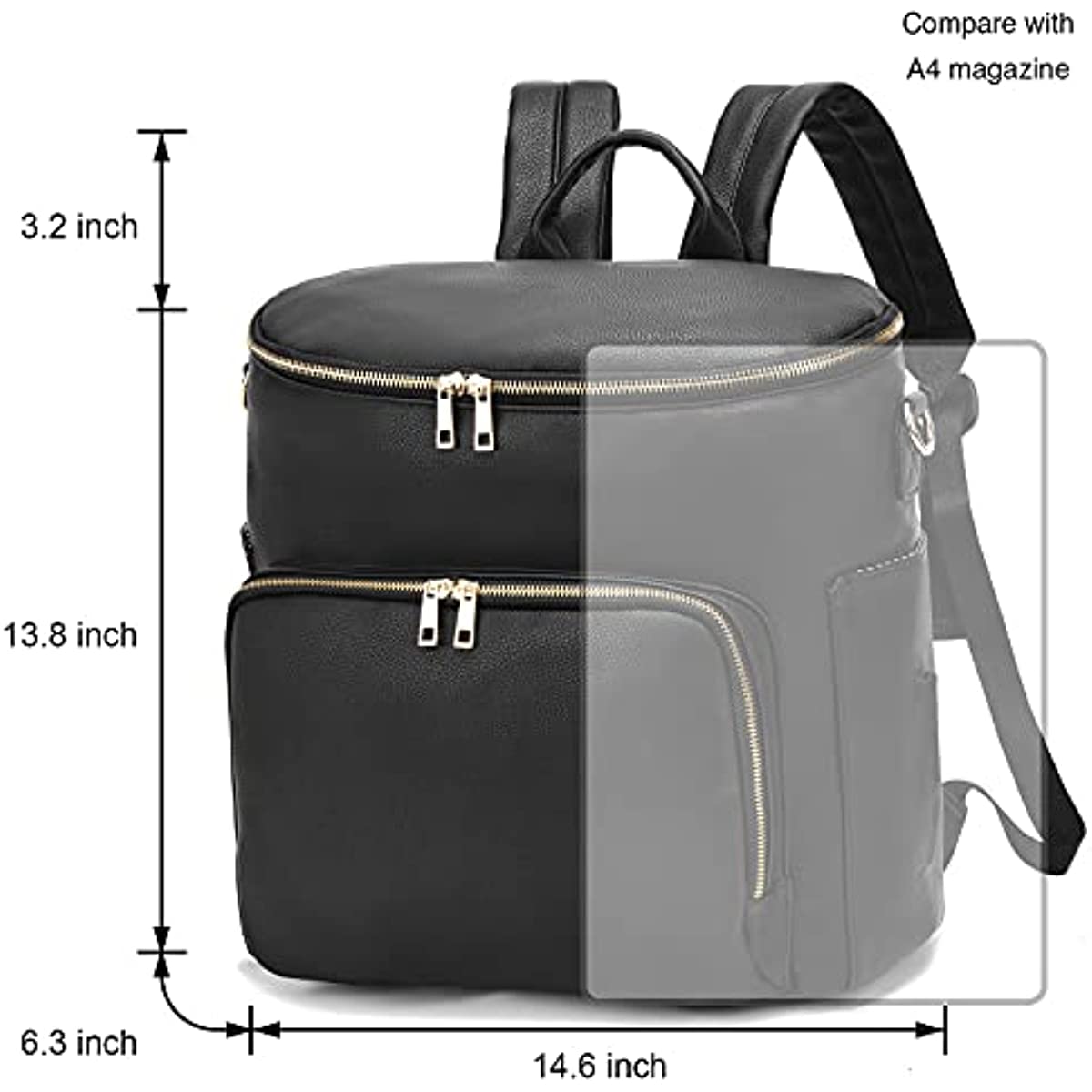 Diaper Bag Backpack Leather Ba - Women Bags Max review and price