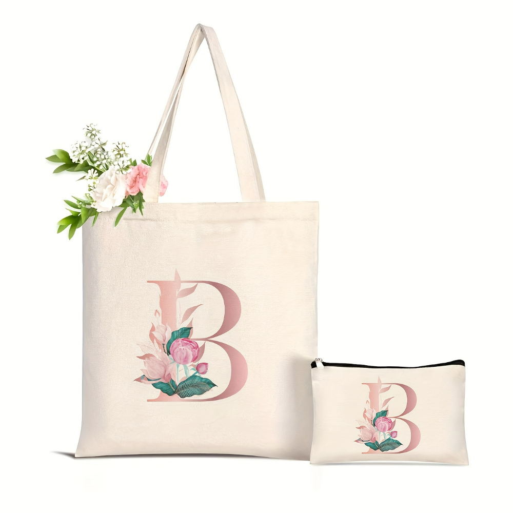 1pc Floral Love Letter Print T - Women'S Yoga Bags review and price