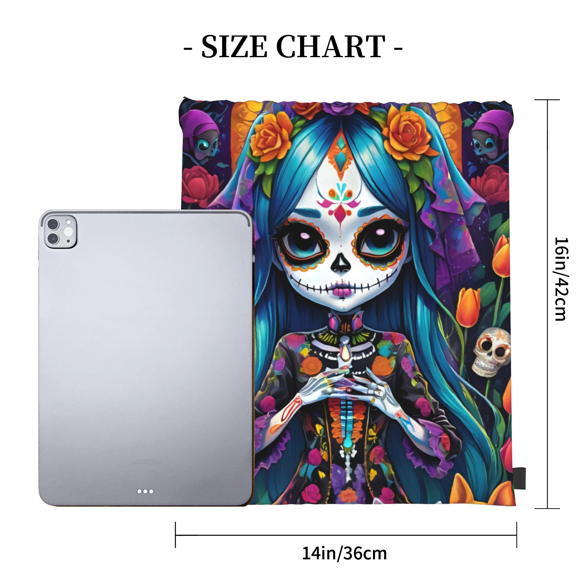 Custom Day of the Dead Gift Sk - Women'S Yoga Bags review and price