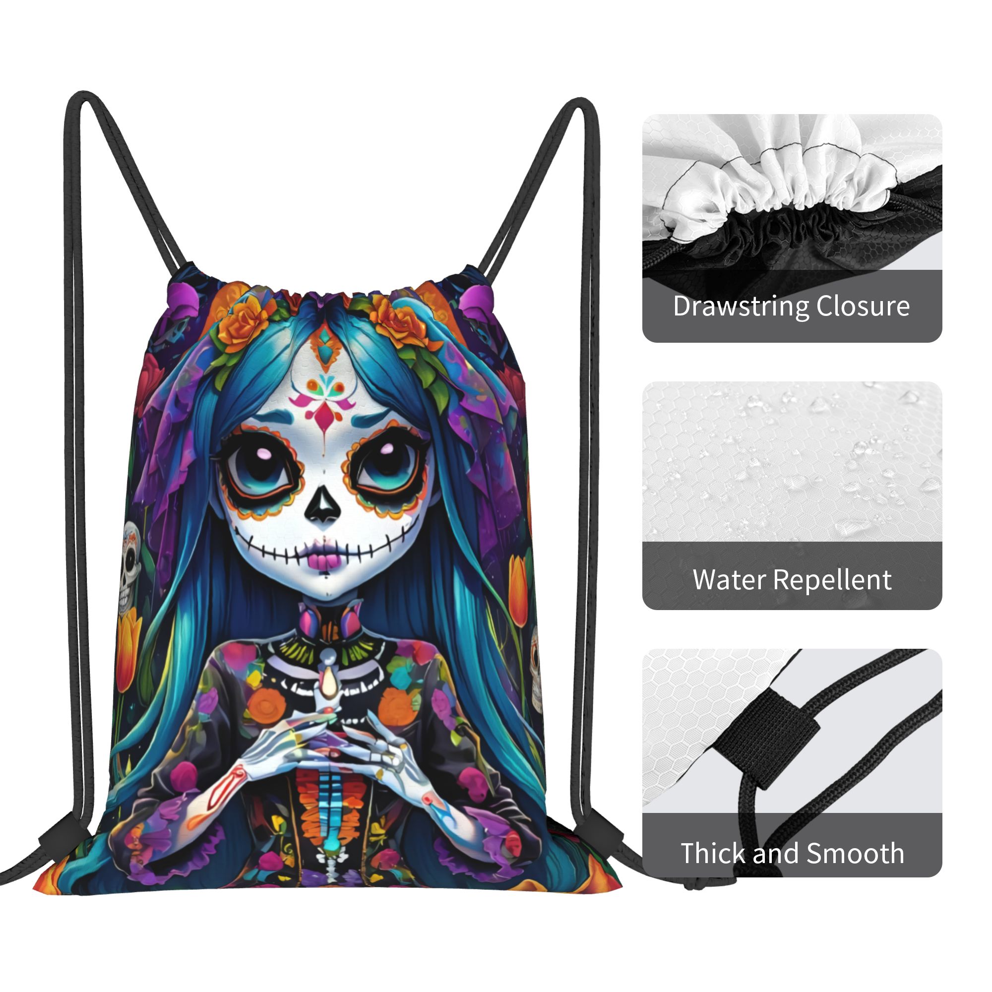 Custom Day of the Dead Gift Sk - Women'S Yoga Bags review and price